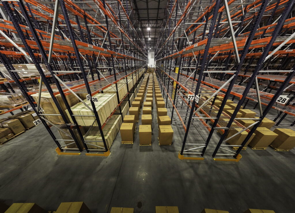 3pl warehouse filled with product