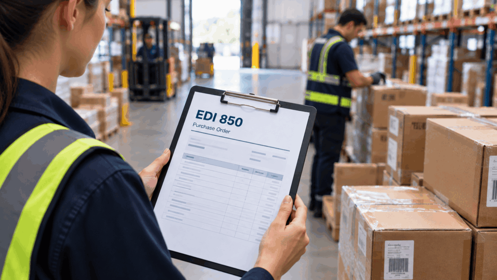 edi 850 purchase order in logistics
