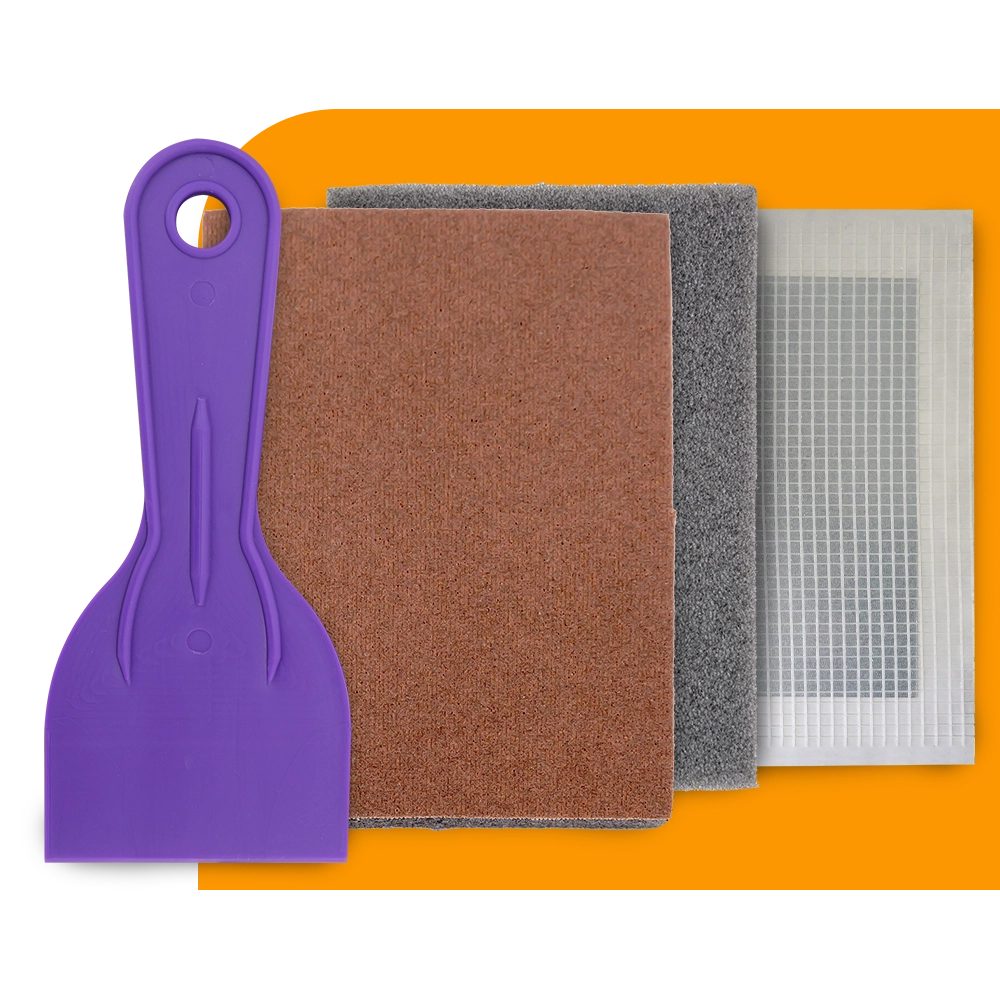 DP Wagner bulk wall repair knives, sanding sponge and wall repair patch